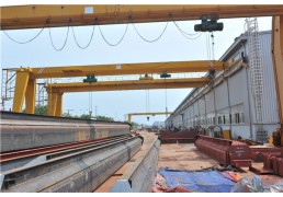 BMH type Single Girder Semi-Gantry Crane