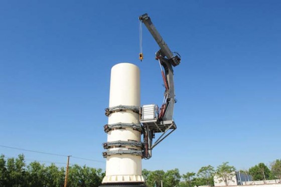 Self-Climbing Crane for Wind Turbine Maintenance