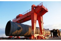 Weihua crane 600t gantry crane assisted the hoisting of large Fi Weihua crane 600t gantry crane assisted the hoisting of large Fi
